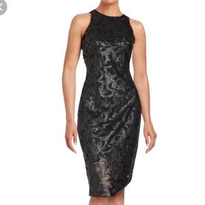Alexia Admor Faux leather lace dress